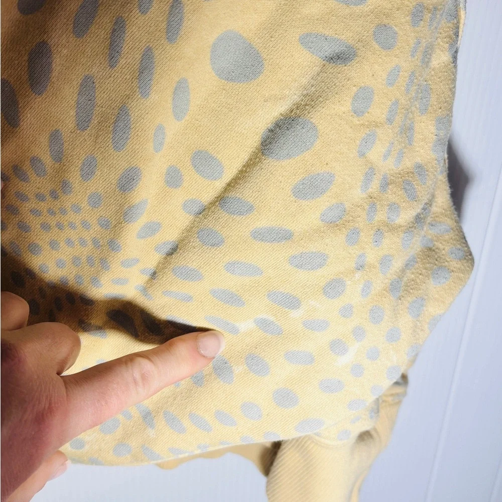 Nike Beige and Blue Patterned Hoodie